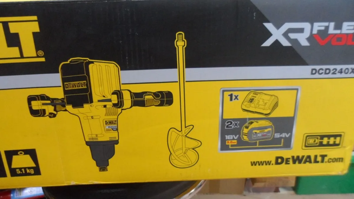 DeWalt Paddle Mixer (New In Box) (DCD240X2) - Image 1
