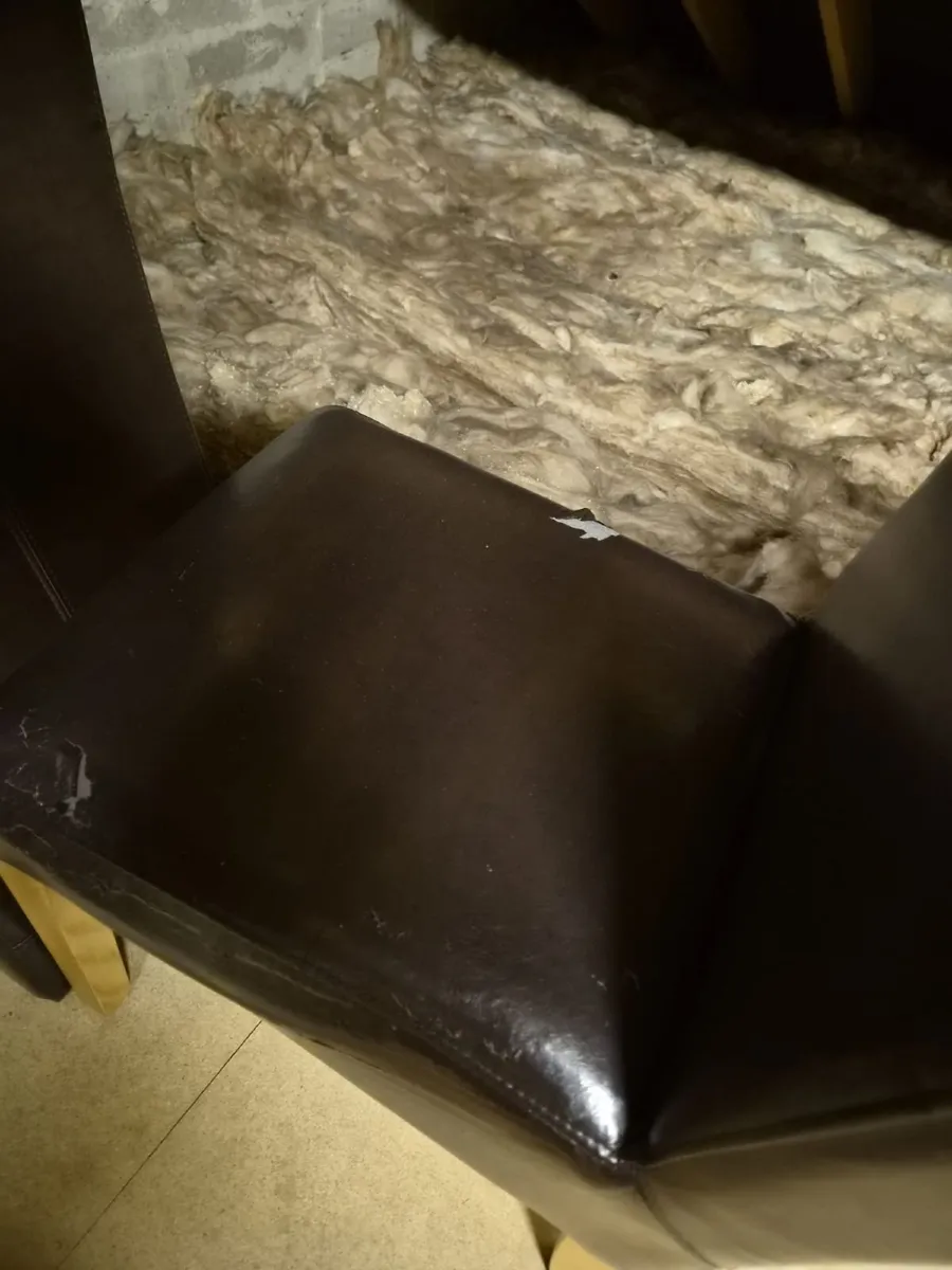 8 Dark Brown Kitchen chairs - Image 3