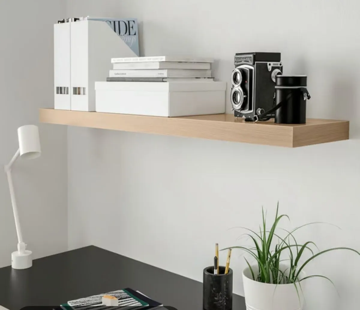 IKEA Lack Floating Shelves - White Oak - Image 1