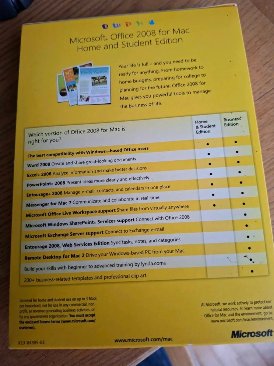 Microsoft Office Mac 2008 - Image 2