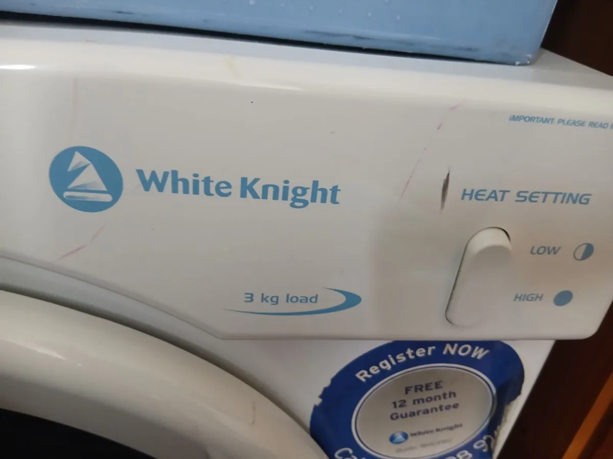 White Knight 3kg Vented Tumble Dryer - Image 2
