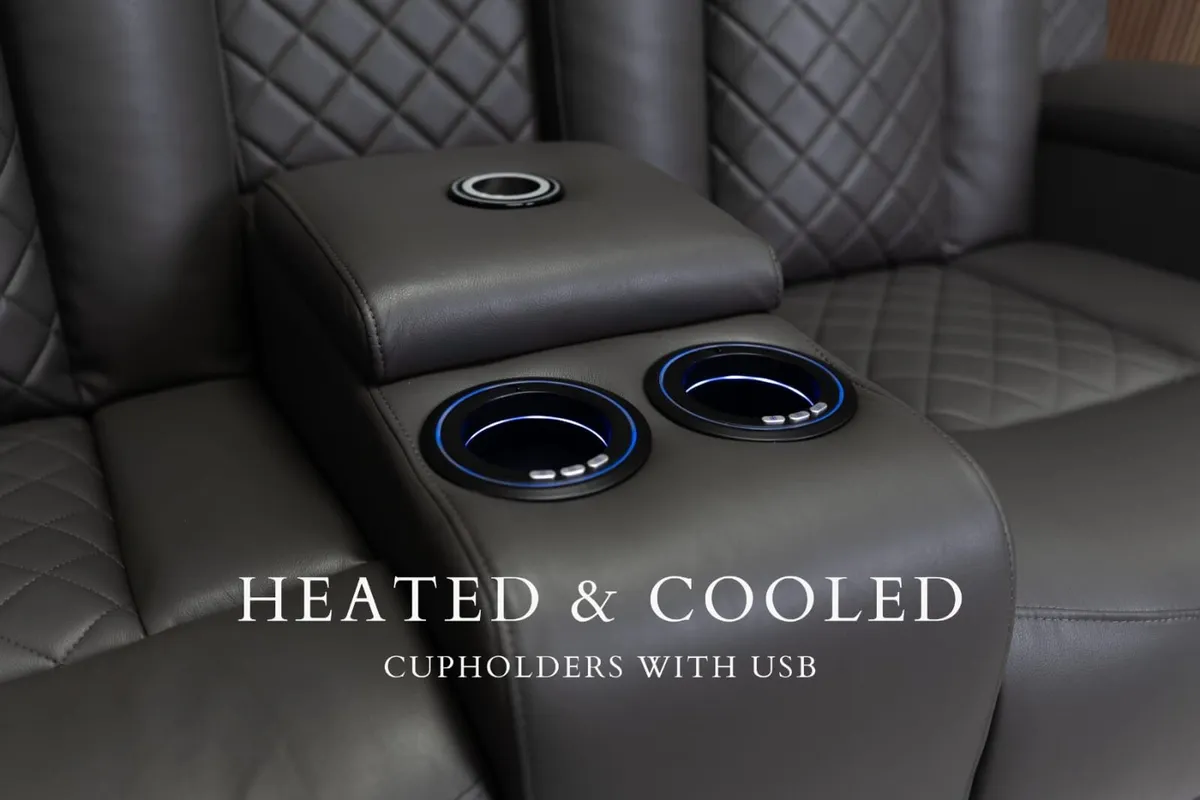 Ashbyrne Electric Leather Recliner Sofa Set - Image 4