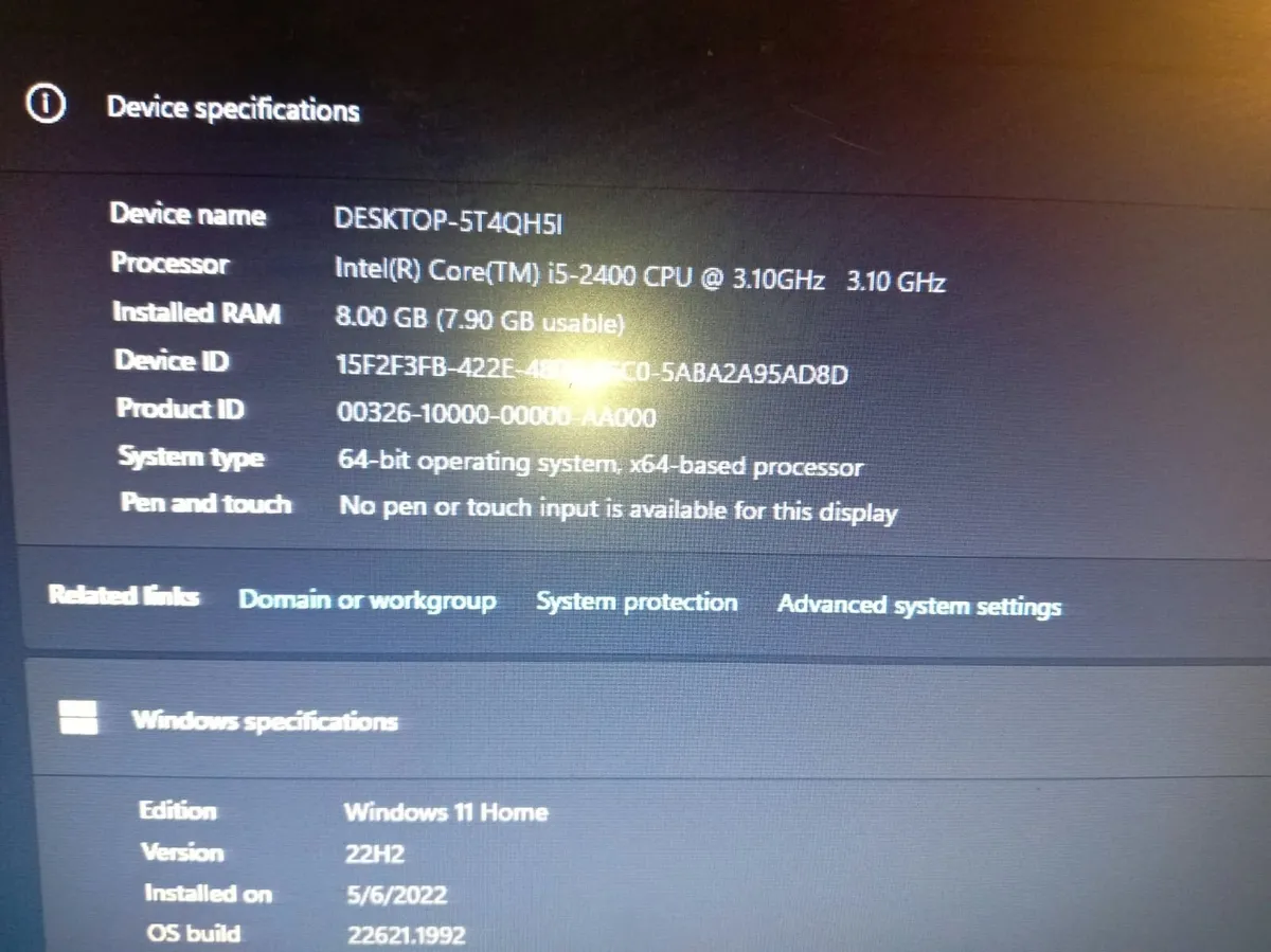 dell optiplex 390 i5 2400 8gb ram 500gb hdd win 11 - Image 3