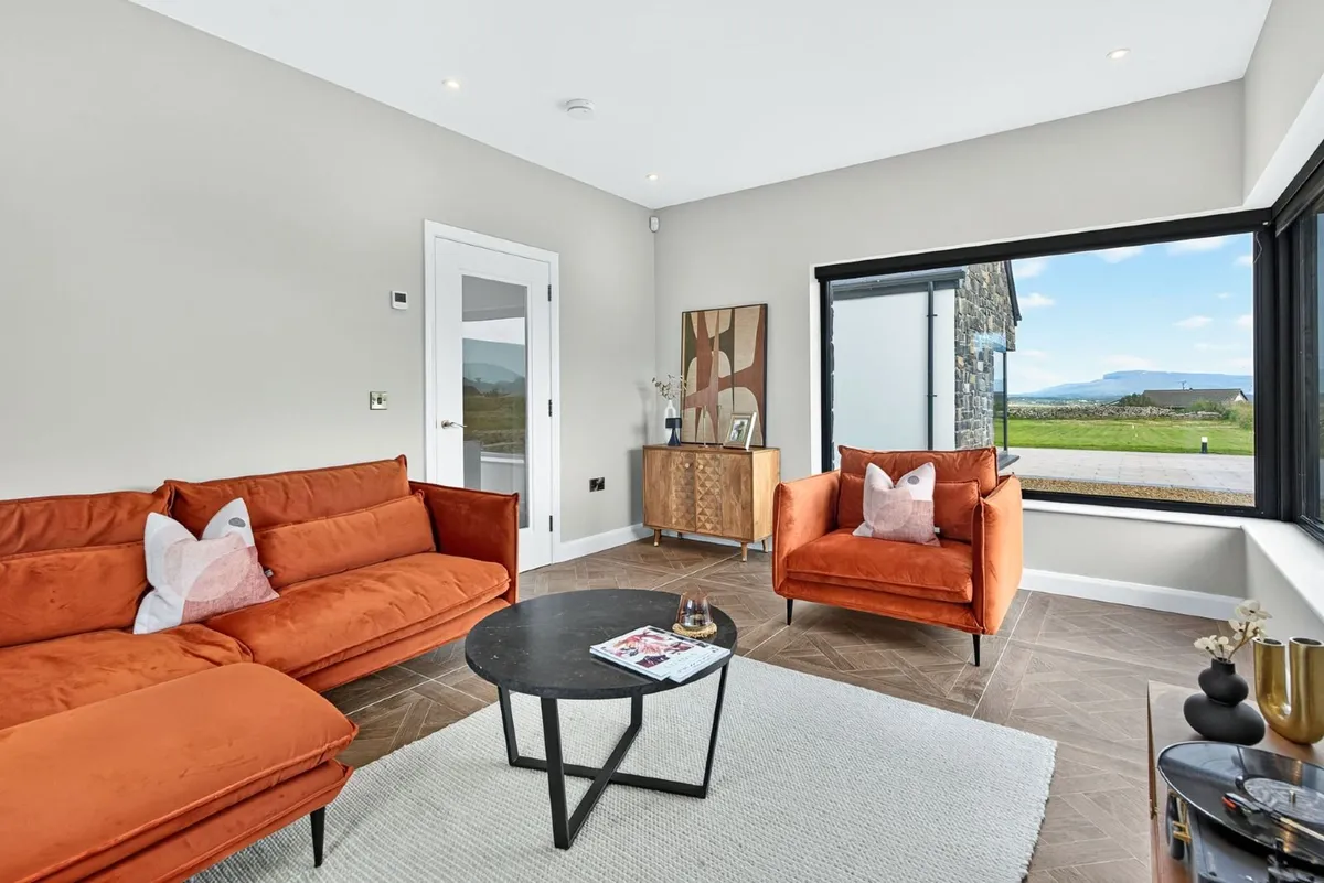 2 Seater Sofa +  Snuggler +  Footstool - Image 1