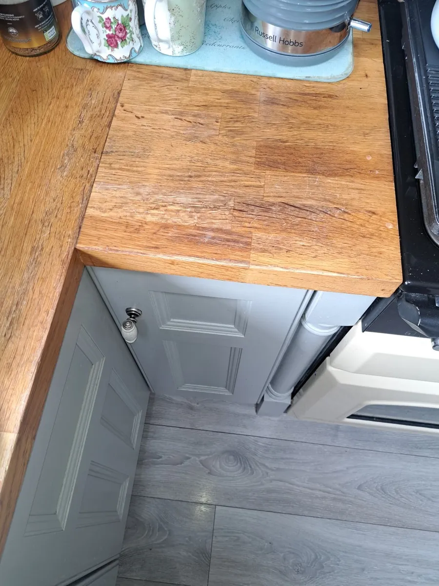 Solid Oak worktop - Image 4