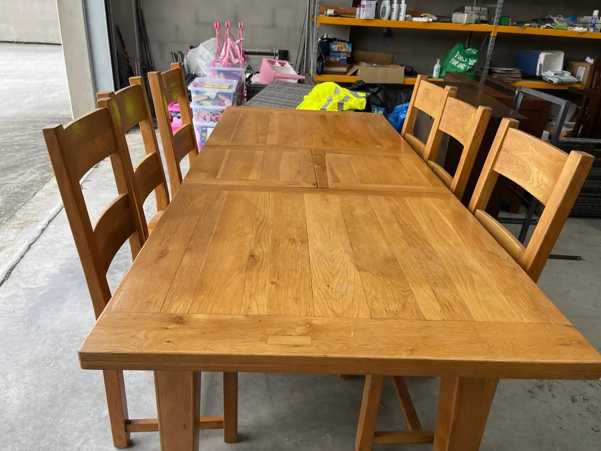 Solid Oak Table - Image 3