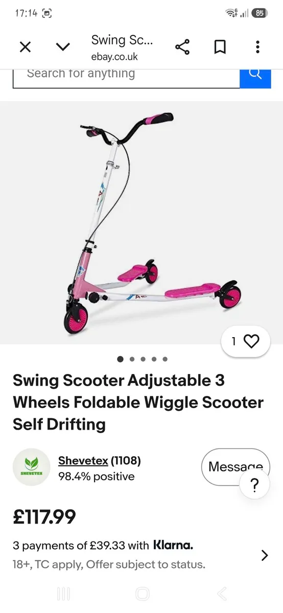 Flicker scooters- swing adjustable wheels - Image 3