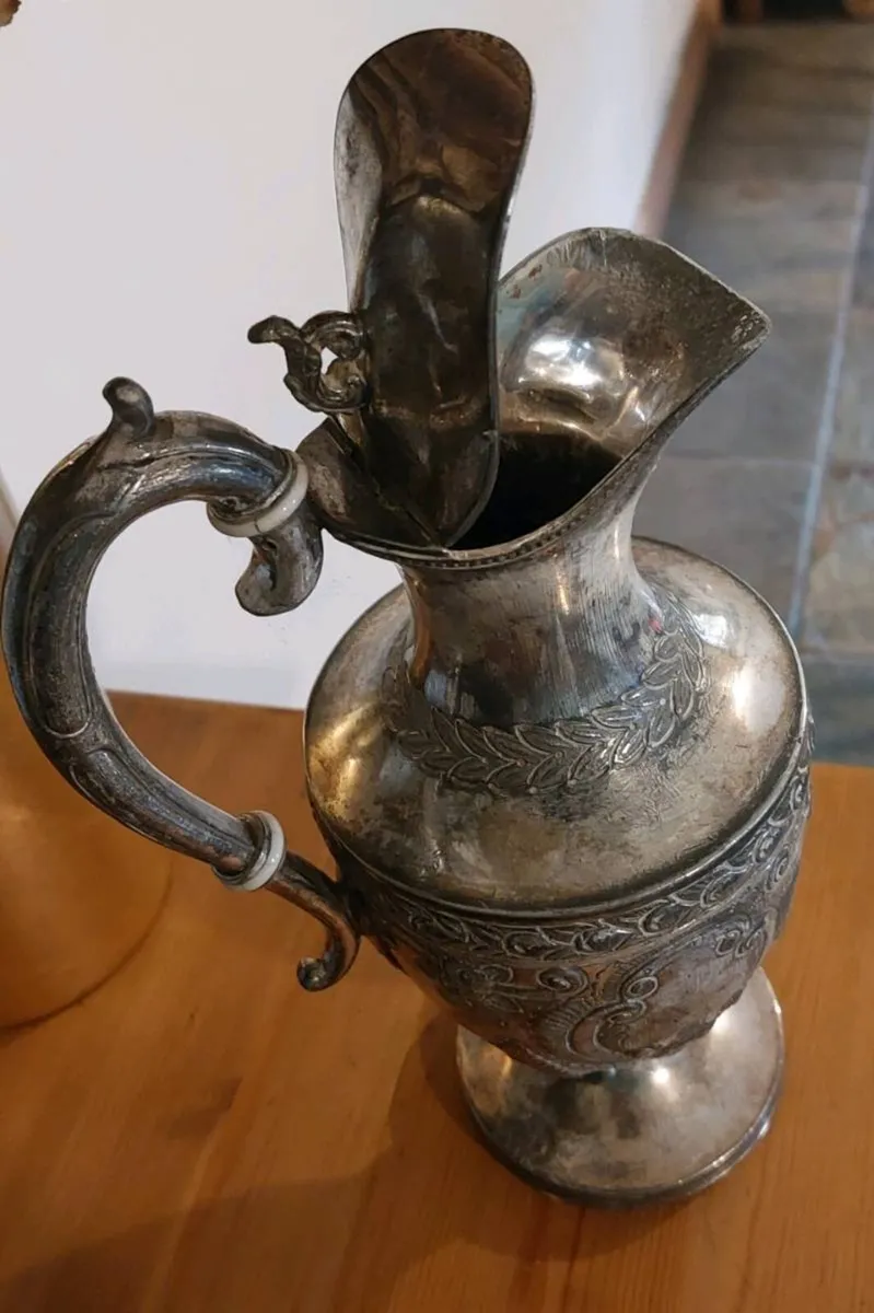 Silver plated water pitcher - Image 2