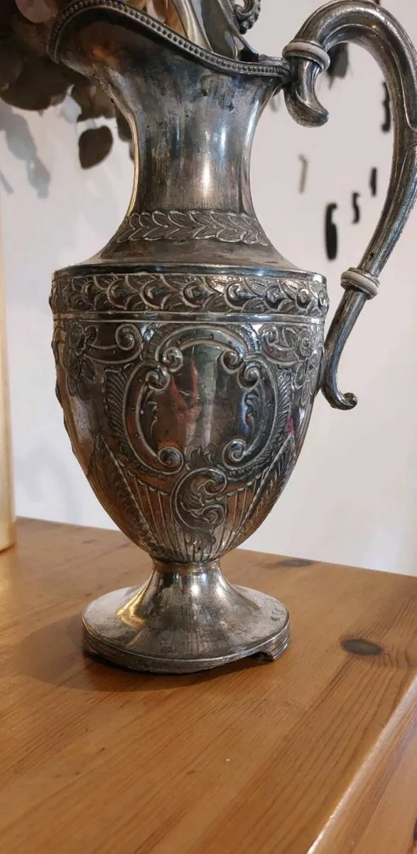 Silver plated water pitcher - Image 3