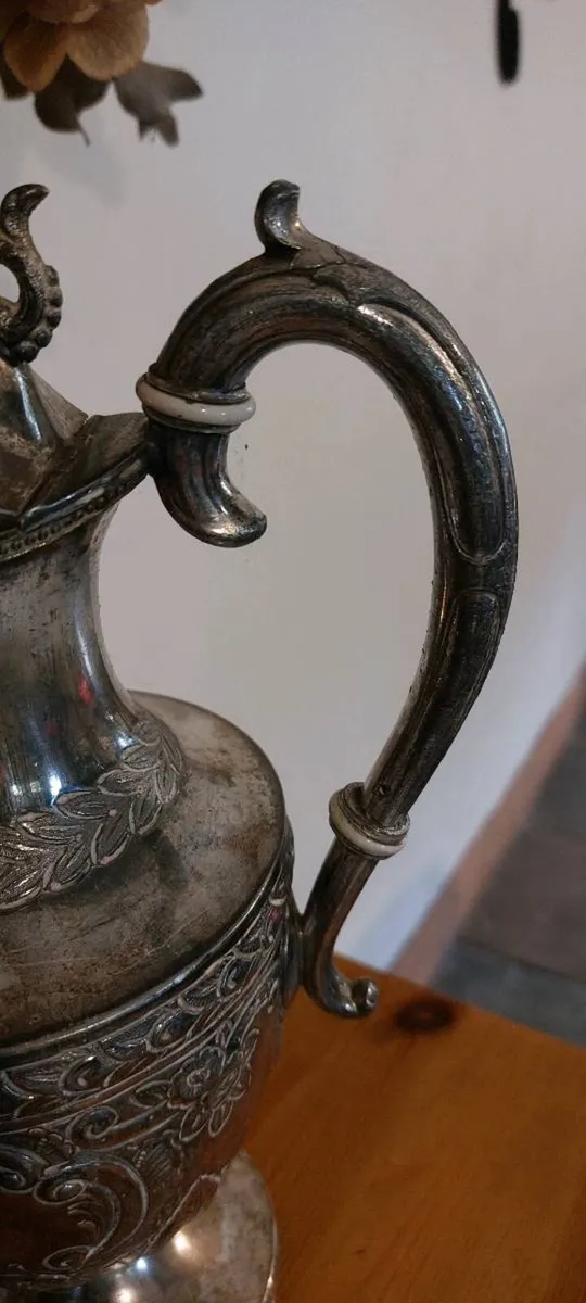 Silver plated water pitcher - Image 4
