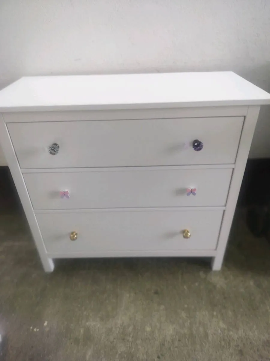 Chest of 3 drawers Hemnes white - Image 1