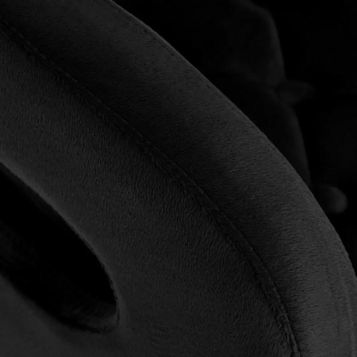 Black velvet swivel chair - Image 2