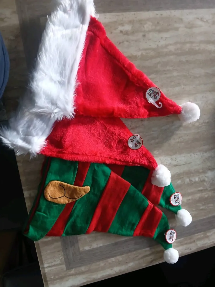 CHRISTMAS STOCK SANTA SUITS HATS ELF HATS - Image 2