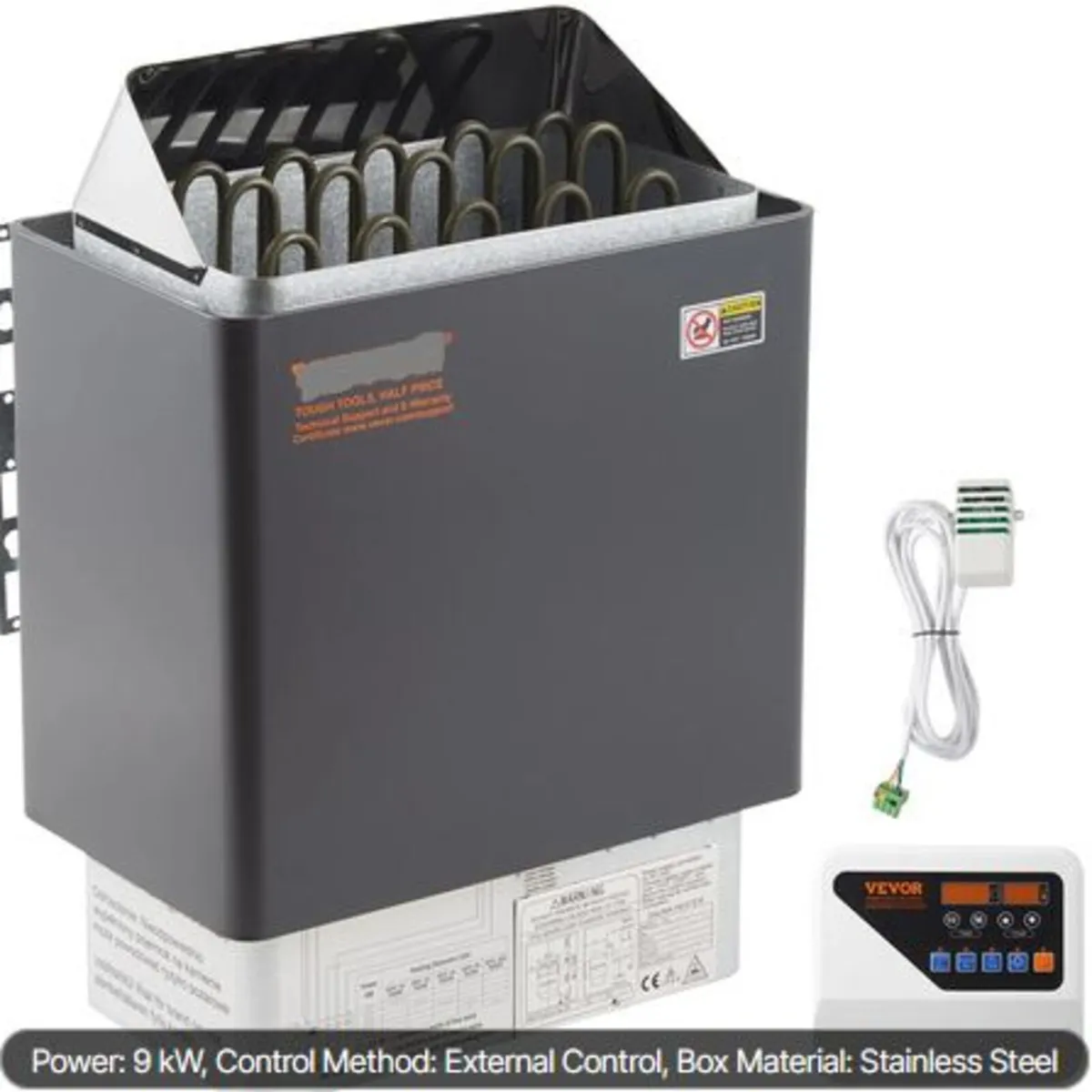 9KW Electric Dry Sauna Heater Stove W/External - Image 1
