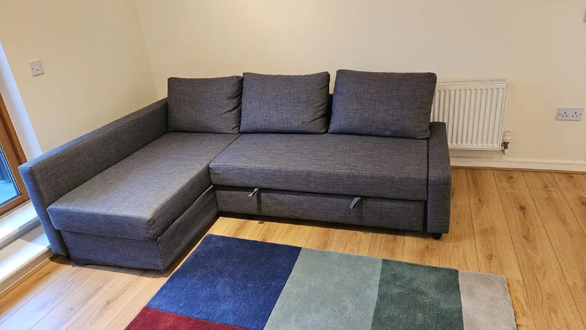 Corner convertible sofa bed,Dining table &chairs - Image 1