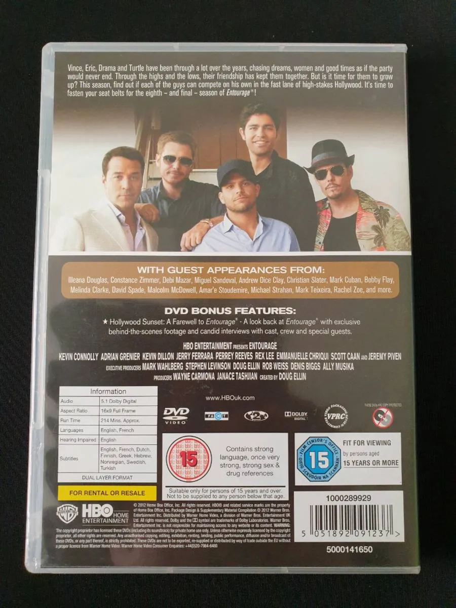 Entourage Complete Season 8 Eighth Series DVD - Image 2