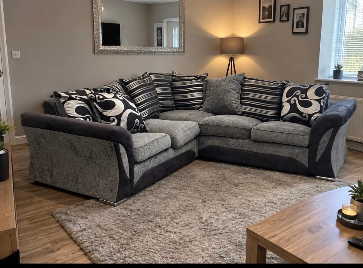 Grey Dfs Corner sofa - Image 1