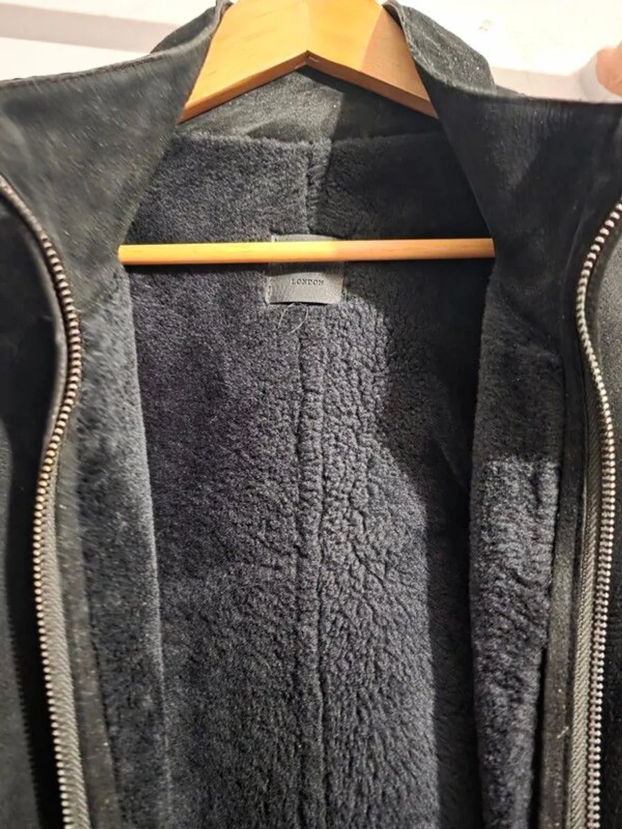 All Saints Stride funnel spanish merino shearling coat. - Image 2