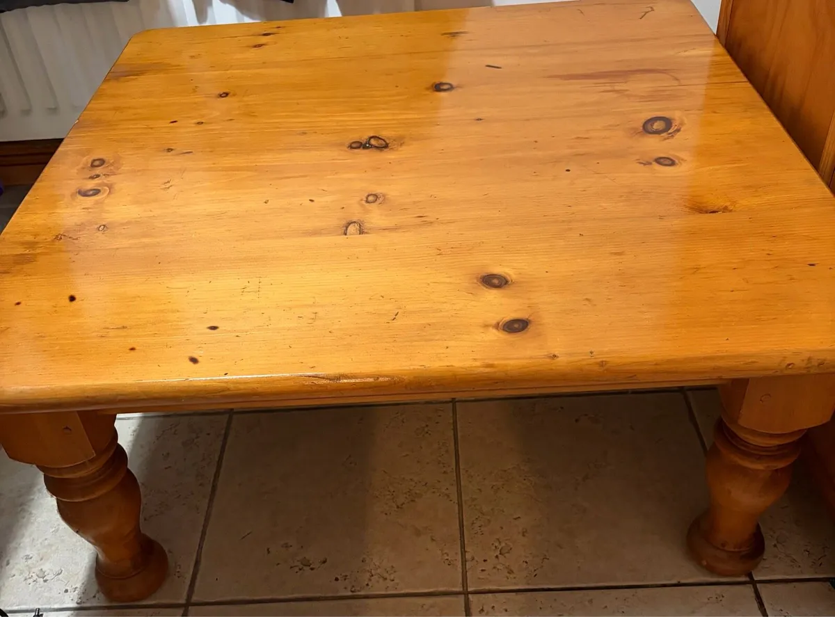 Solid pine coffee table