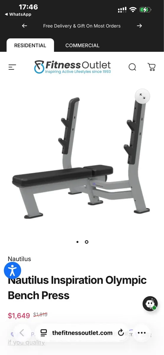 ⭐️2 AVAILABLE NAUTILUS FLAT BENCH⭐️ - Image 4