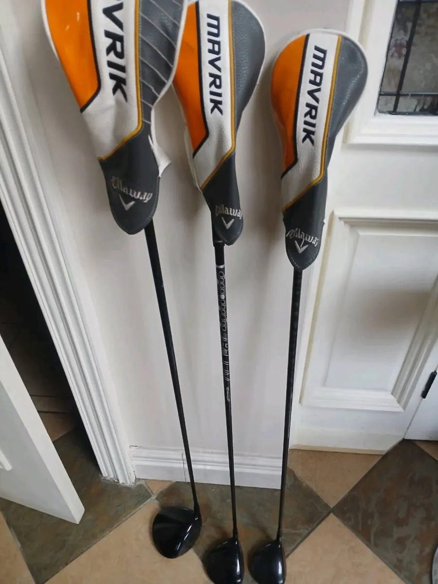 Mavrick  driver 3 wood and5 wood all perfect condi - Image 1