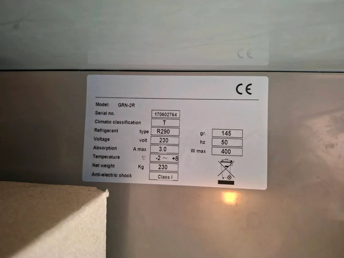 Professional Double Door Stainless Steel Fridge - Image 3