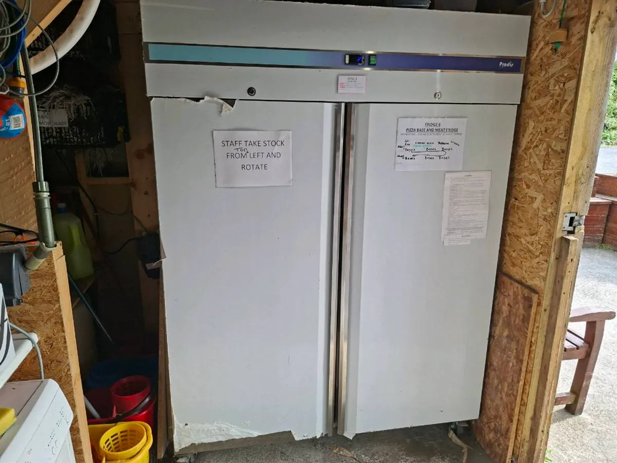 Professional Double Door Stainless Steel Fridge - Image 1