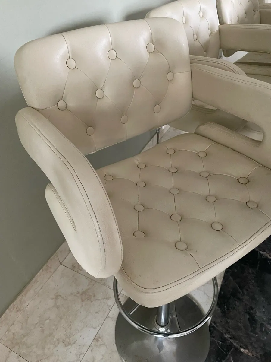 Cream Kitchen Stools - Image 1