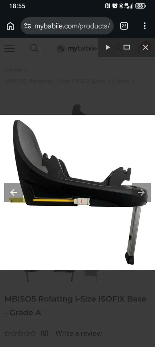 NEW My Babiie 360° Rotating car seat Isofix base - Image 4