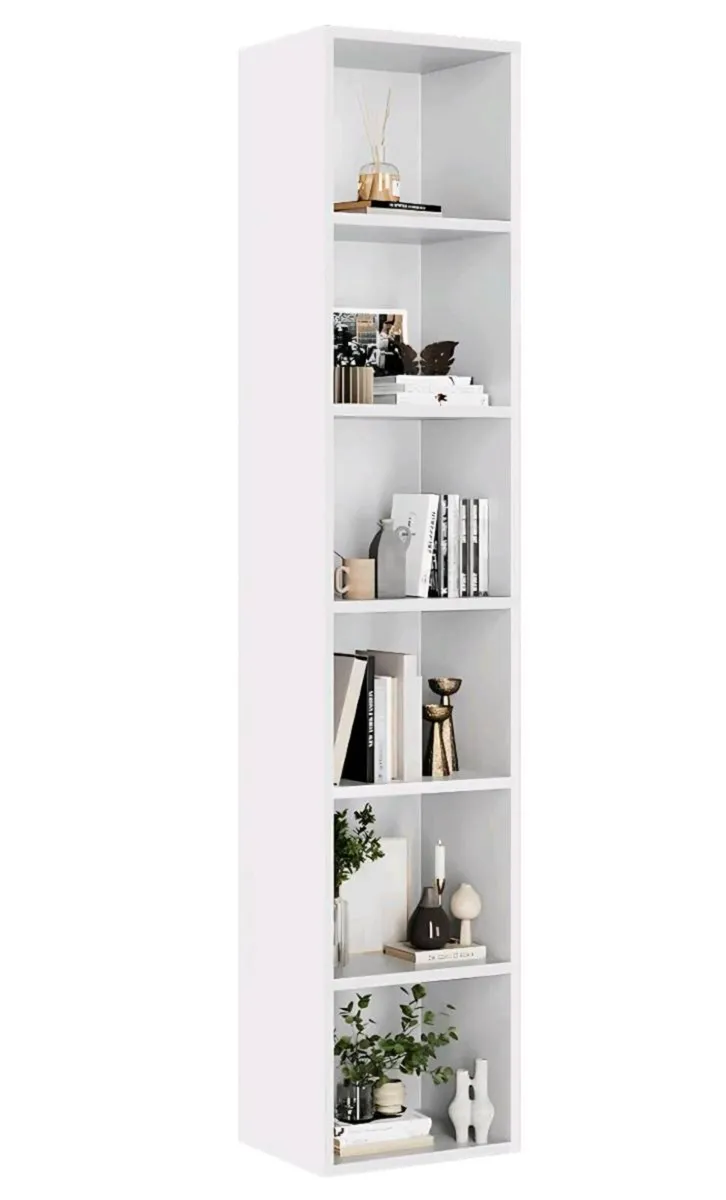 Brand New Bookcase White 6 Tier - Image 1
