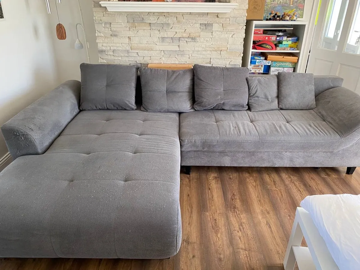 Large Grey Corner Sofa / Sofa Bed - Image 3
