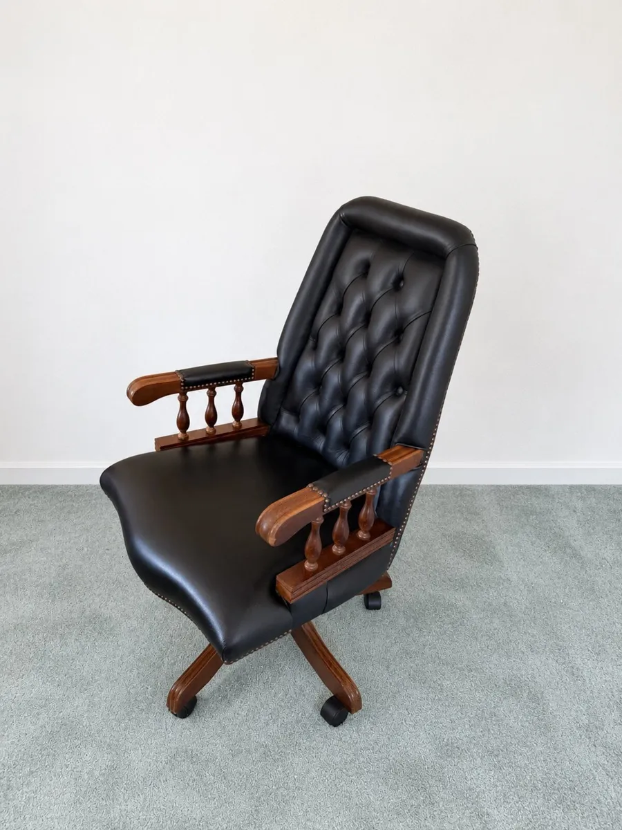 Chesterfield Traditional Handcrafted Office Chair - Image 2