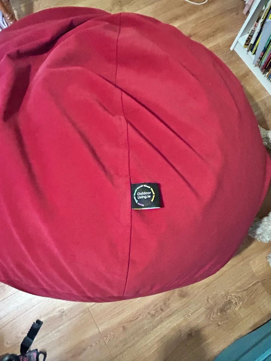 Outdoor Living Burren Bean Bag Red - Image 1