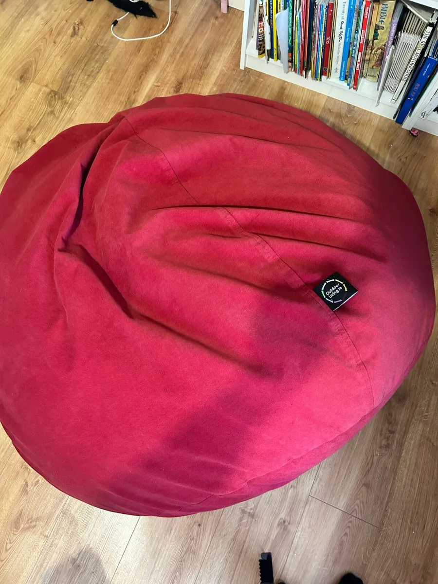 Outdoor Living Burren Bean Bag Red - Image 3