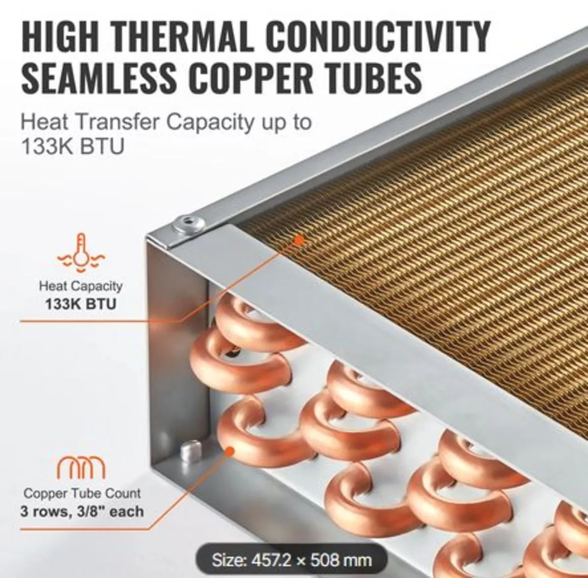 18"x 20"/45.7 x 50.8 cm Heat Exchanger Water - Image 4
