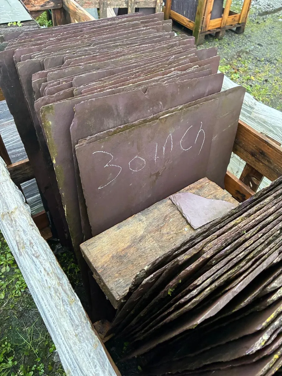 Reclaimed roof slates