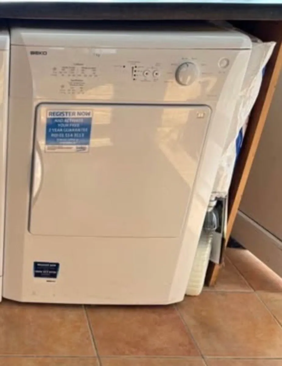 Dryer vented by  Flexible pipe outside