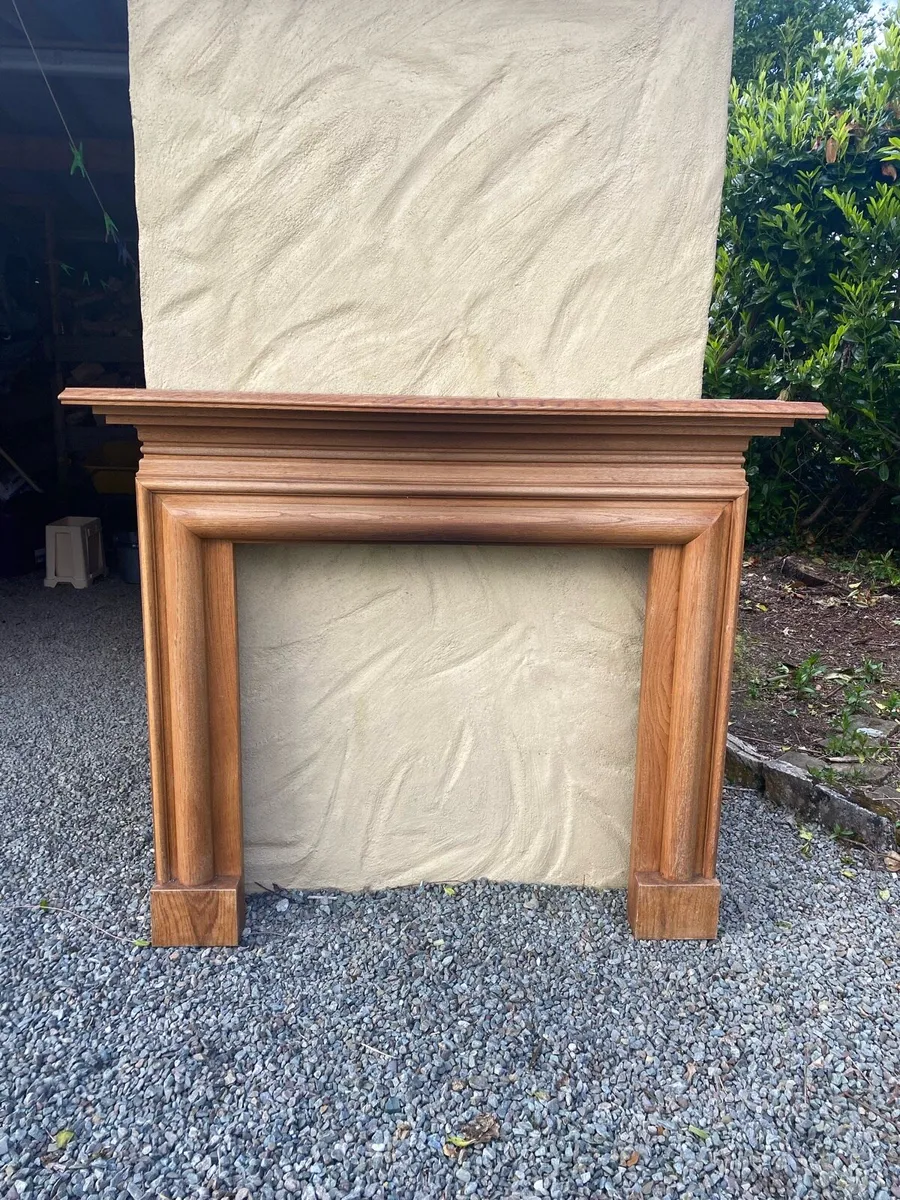 Wooden fire place surround