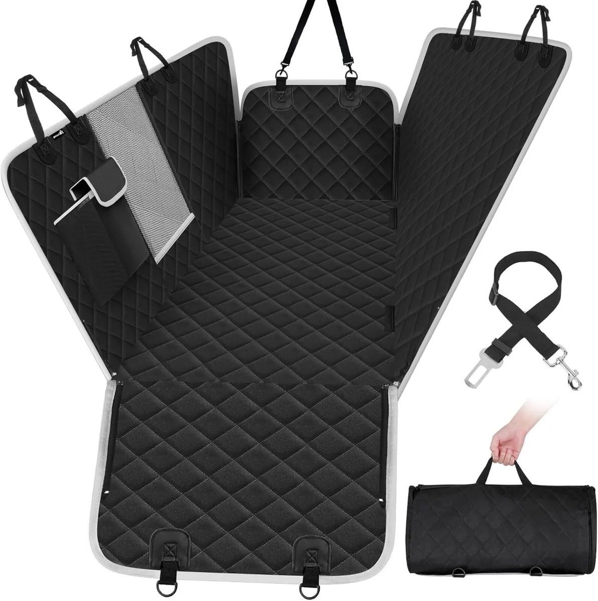 Dog Car Hammock Seat Cover 146x136cm Waterproof - Image 1