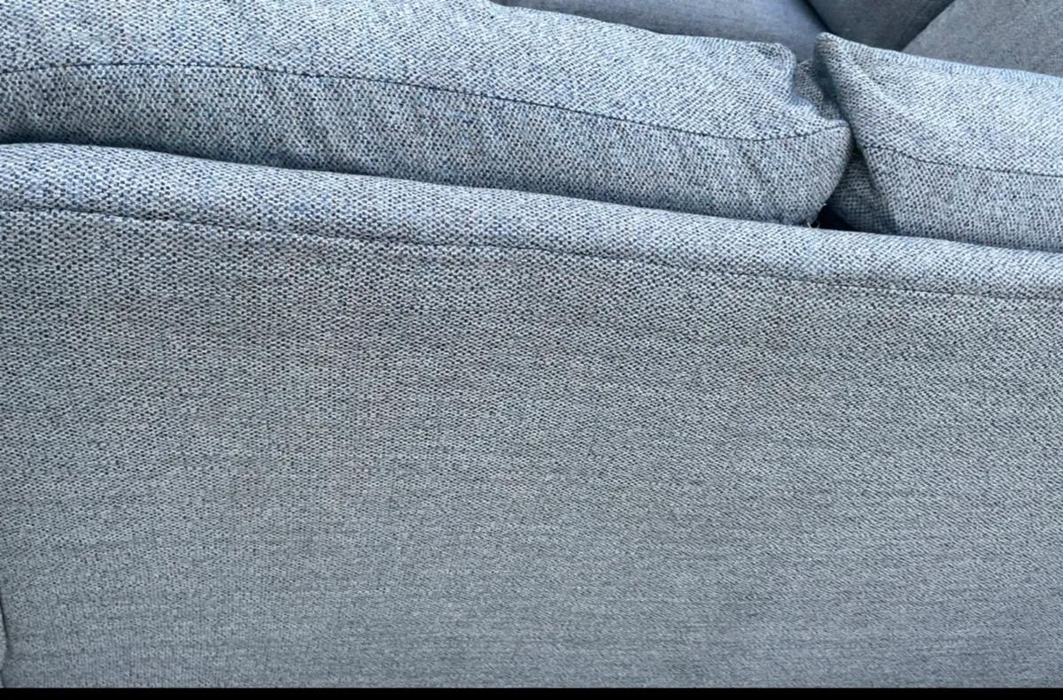 Large Dfs grey/blue Corner sofa L shaped couch - Image 2