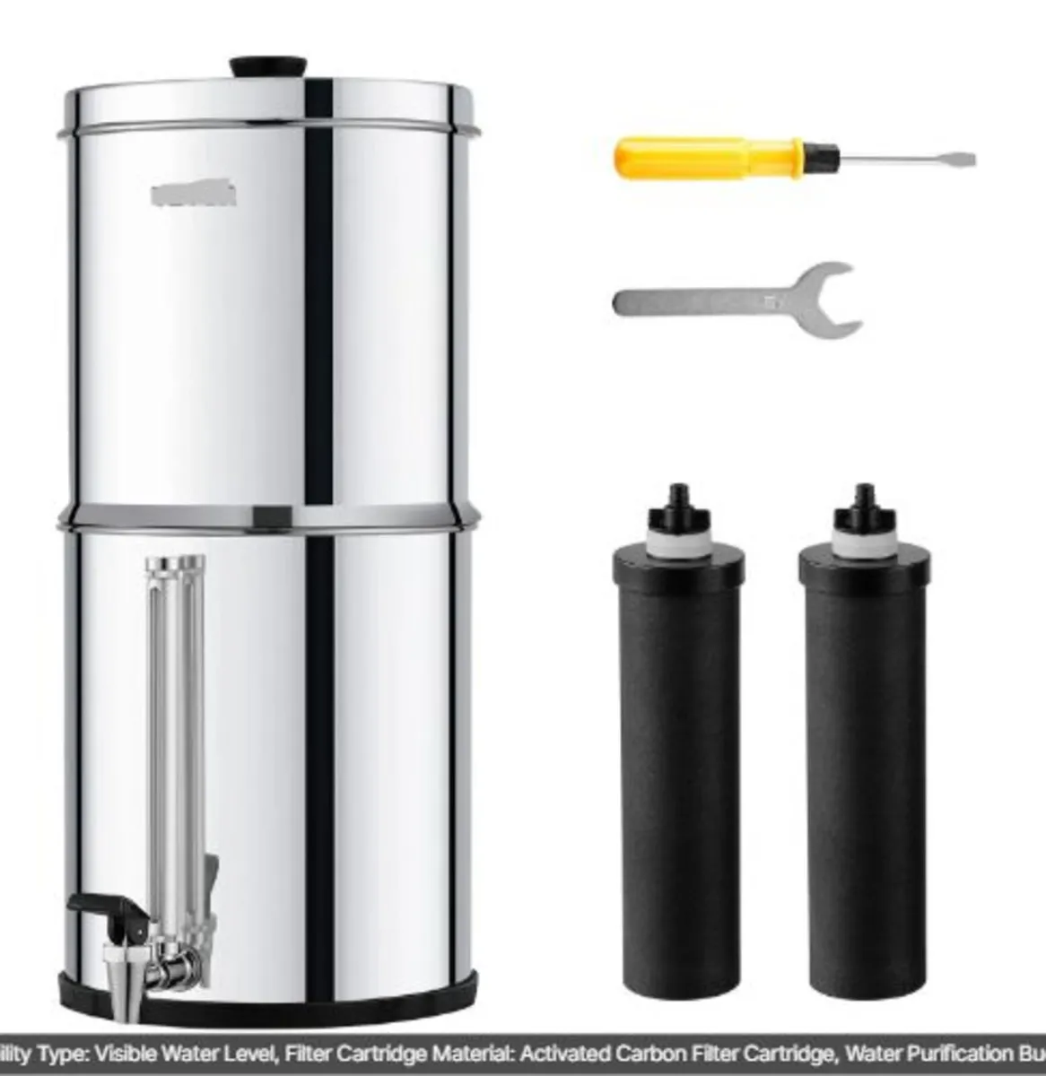 Gravity-fed Water Filter System,2.25G 304 Stainles - Image 2