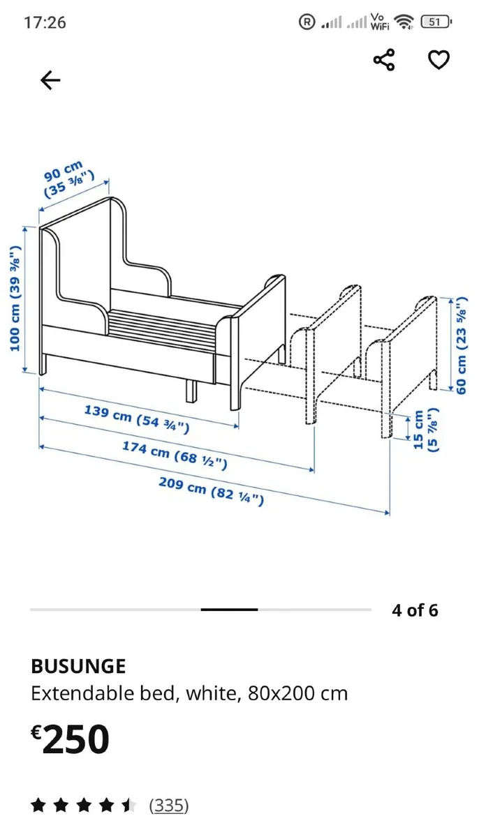 Extendable Bed with Mattress - Image 2