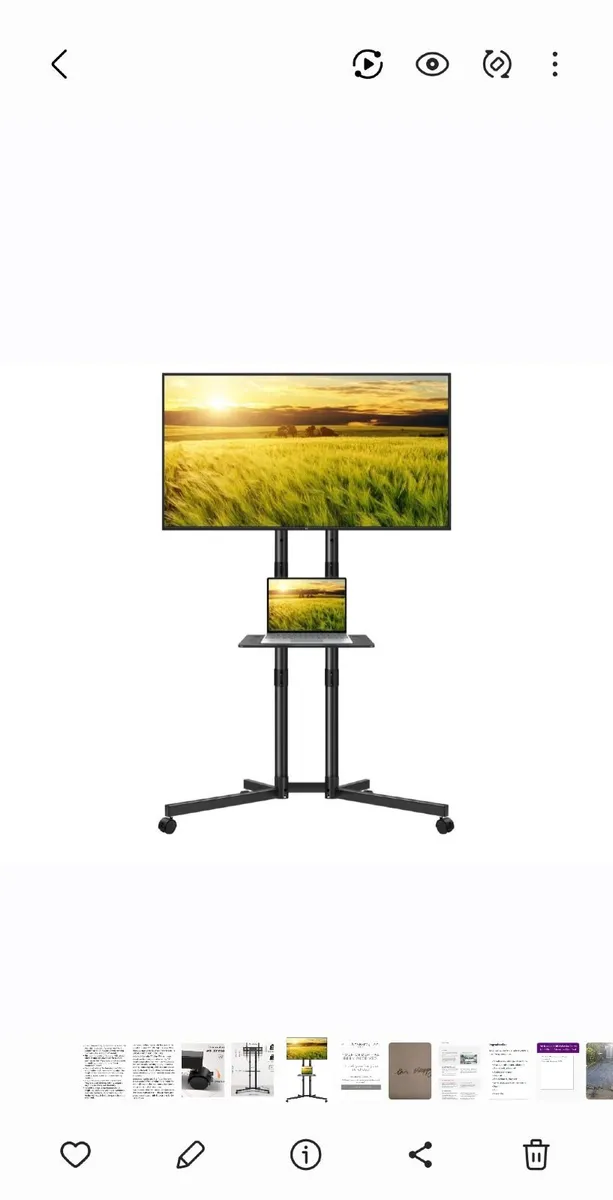 Television/moniter stand on wheels - Image 3