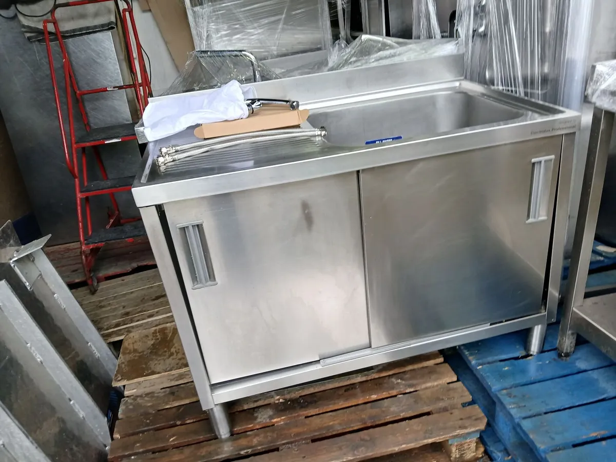 Staneless steel cabbinet sink unit complete - Image 1