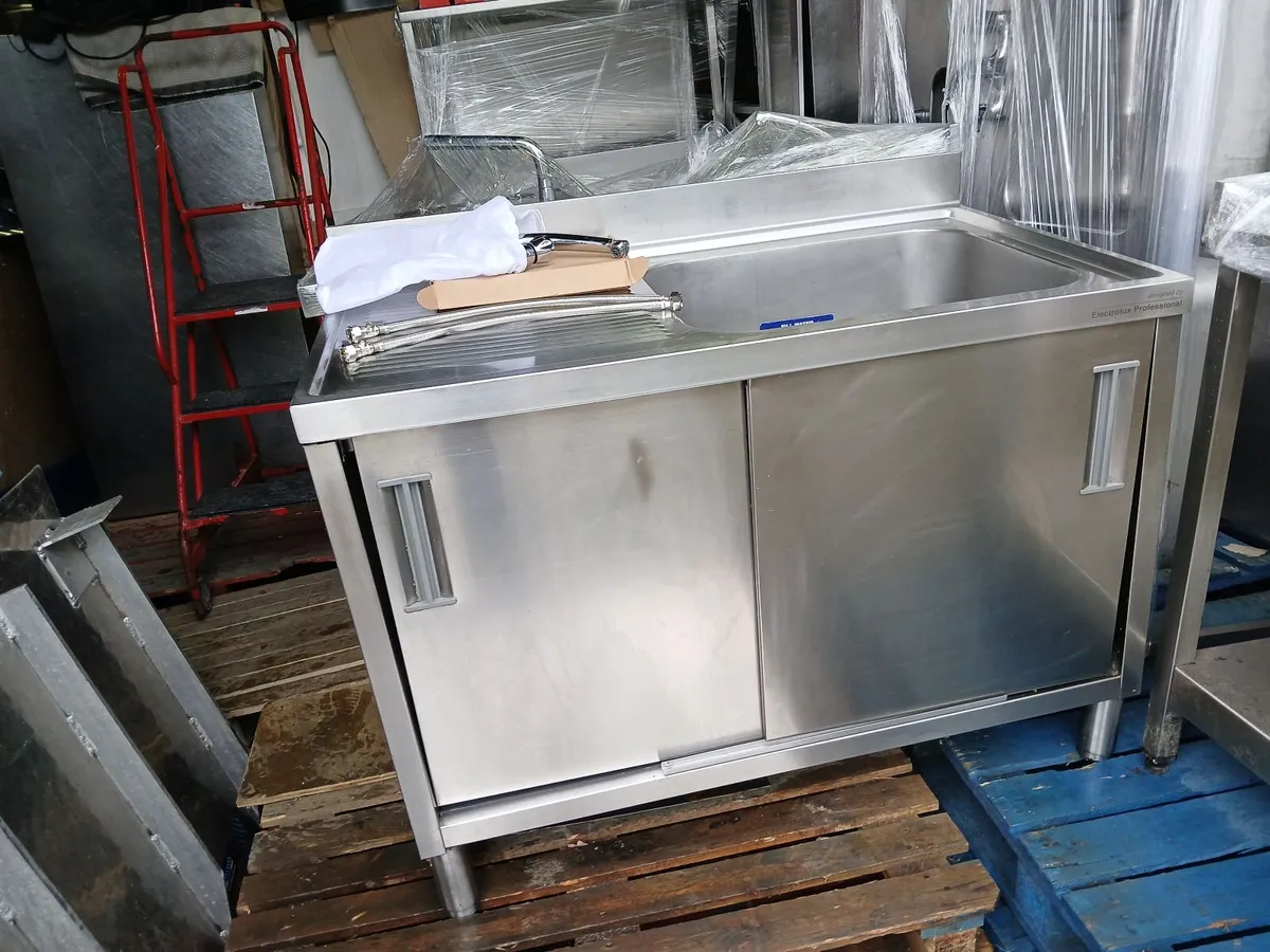Staneless steel cabbinet sink unit complete - Image 2