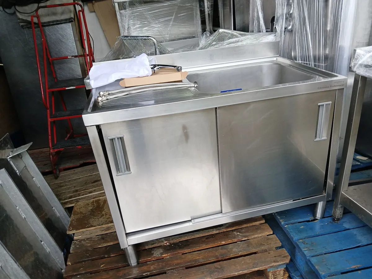Staneless steel cabbinet sink unit complete - Image 3