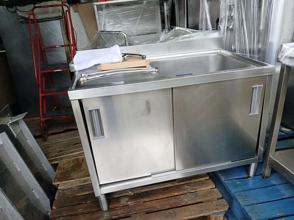 Staneless steel cabbinet sink unit complete - Image 4