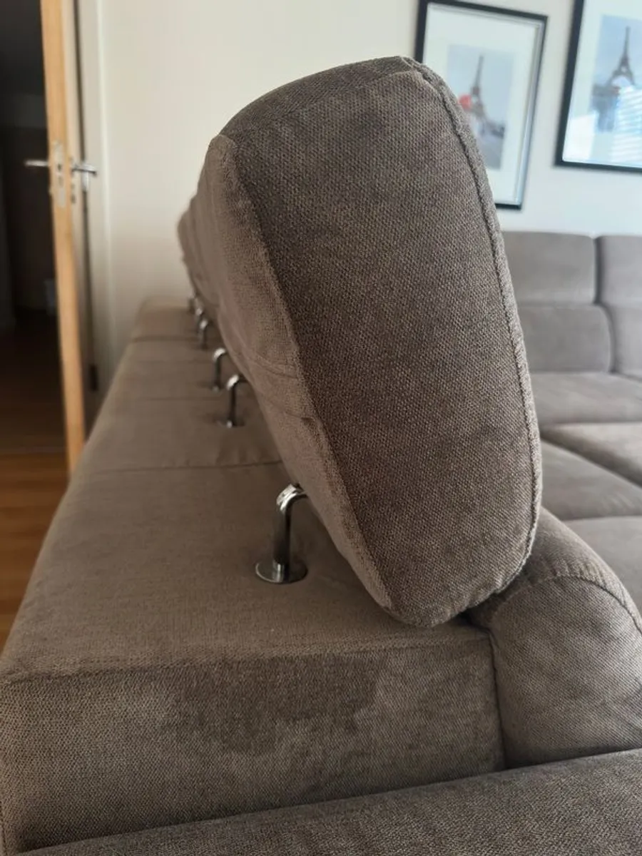 Large Corner Sofa Bed + Rug + Coffee Table, ONO - Image 3