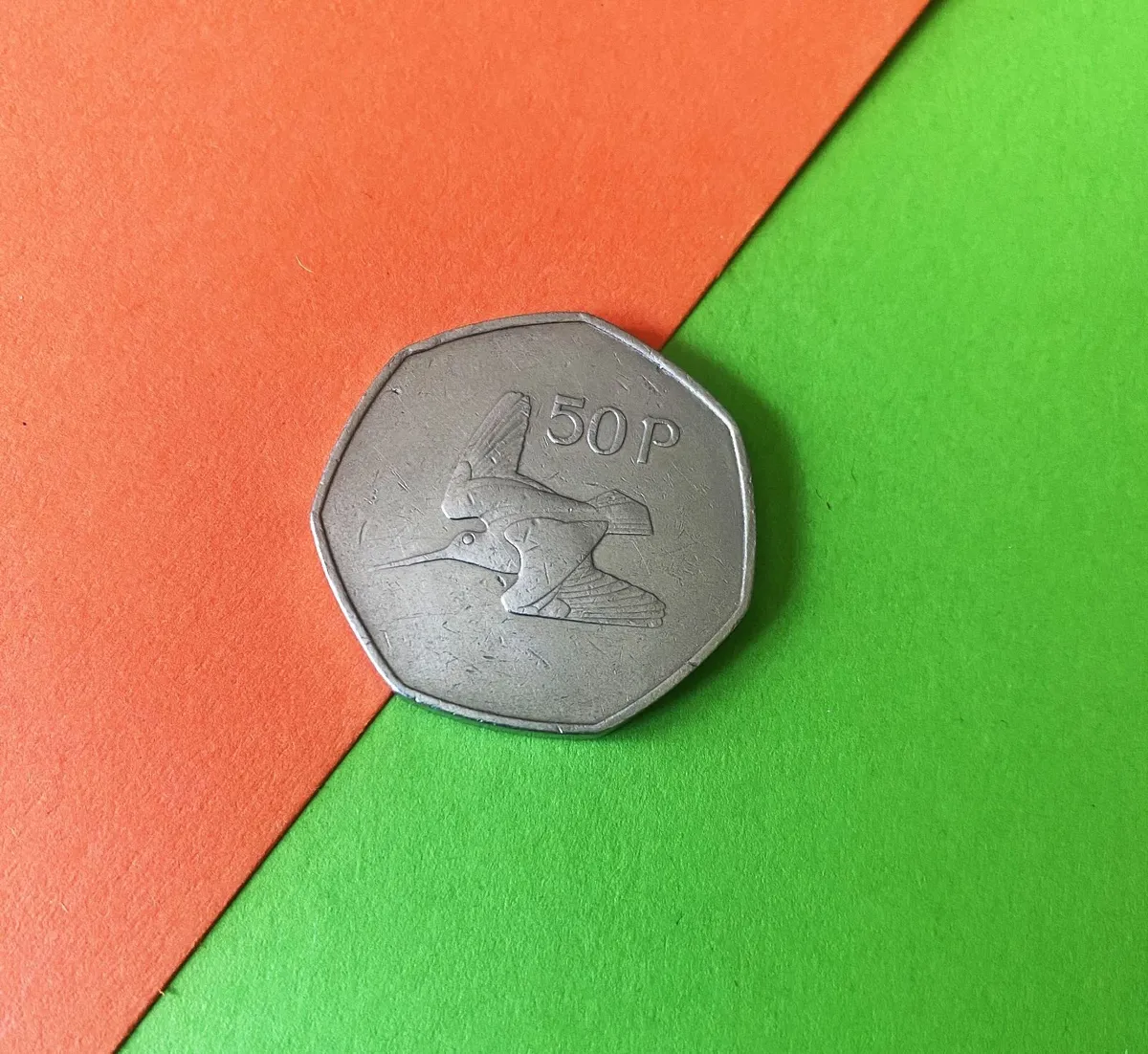 ÉIRE 1970 Woodcock 50p Coin - Image 1