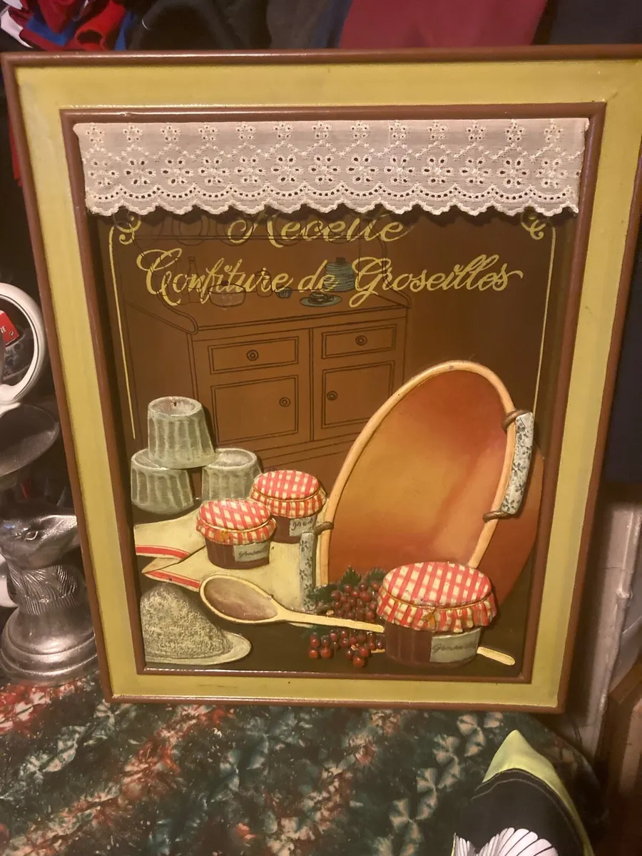 Vintage French kitchen wall plaque free postage